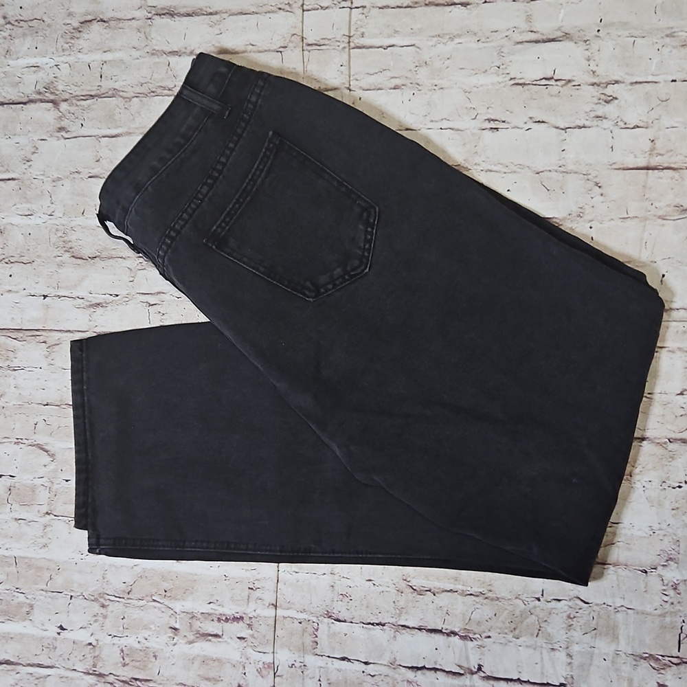 🔥Shein XL High Waisted‎ Blavk Jeans Knee Holes